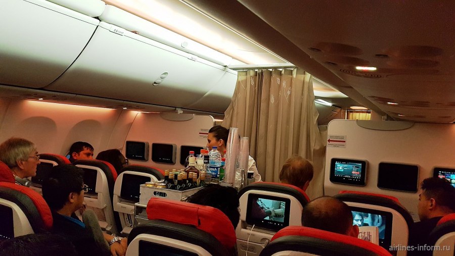Boeing 737-800 Turkish Airlines салон
