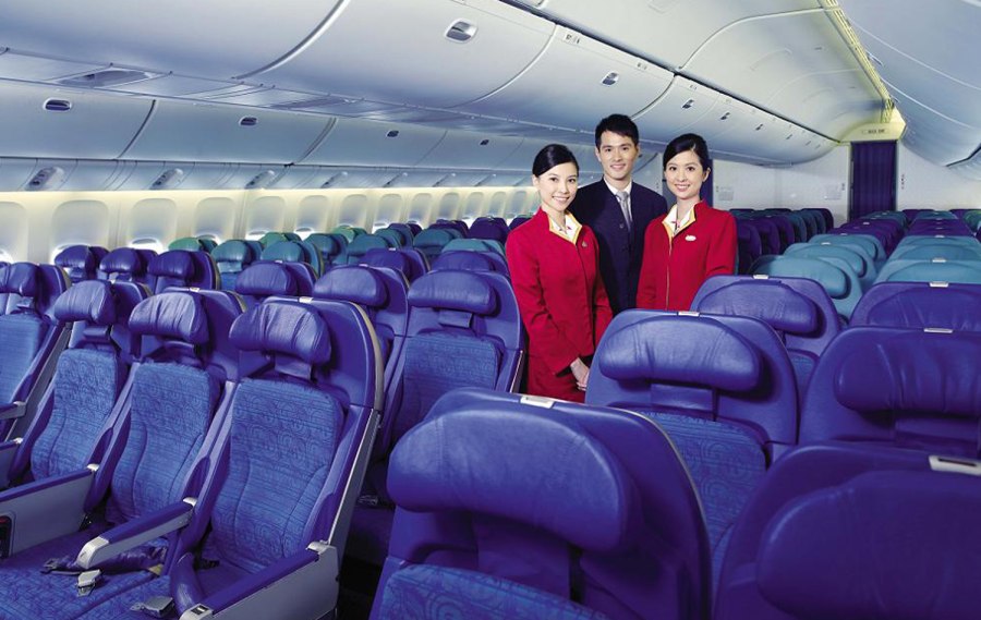 Cathay Pacific Airways самолеты внутри