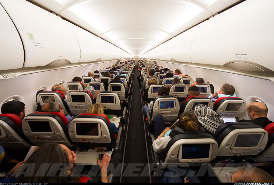 Airbus a321 Turkish Airlines салон