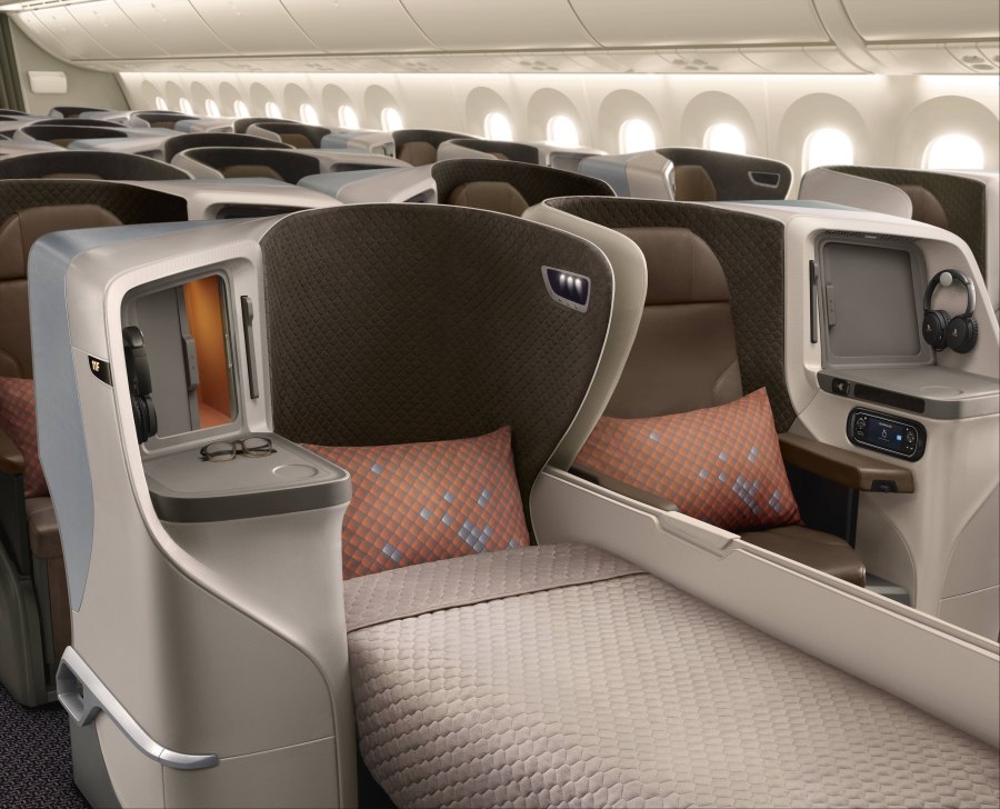 A350-900 Singapore Airlines салон