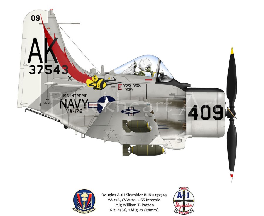 A-1h Skyraider va-176