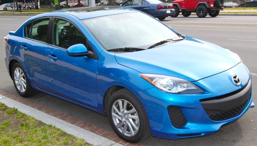 Мазда 3 синяя