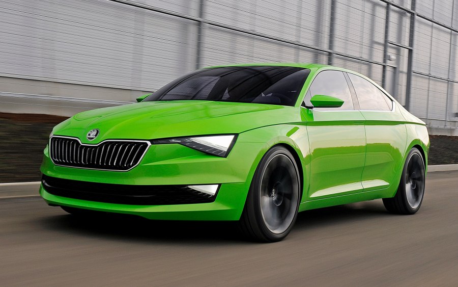 Skoda Octavia a7 зеленая