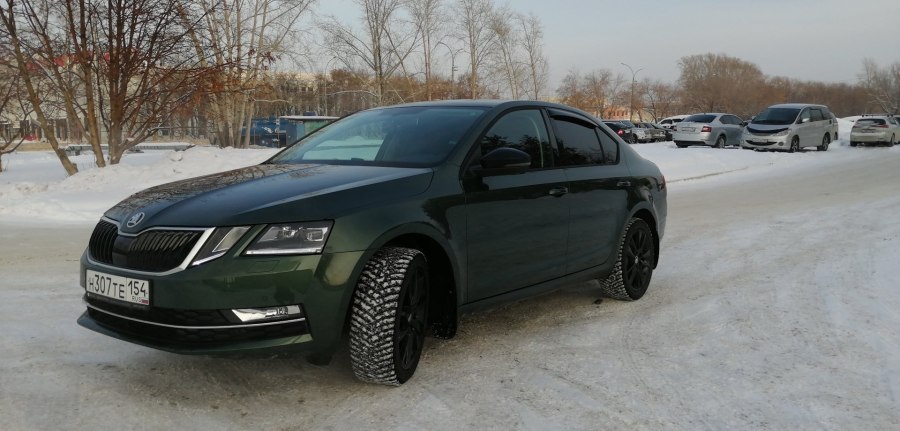 Skoda Octavia зеленый Emerald