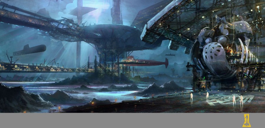 Подводная станция Sci Fi