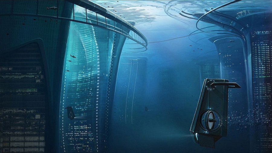 Sci Fi город футуризм