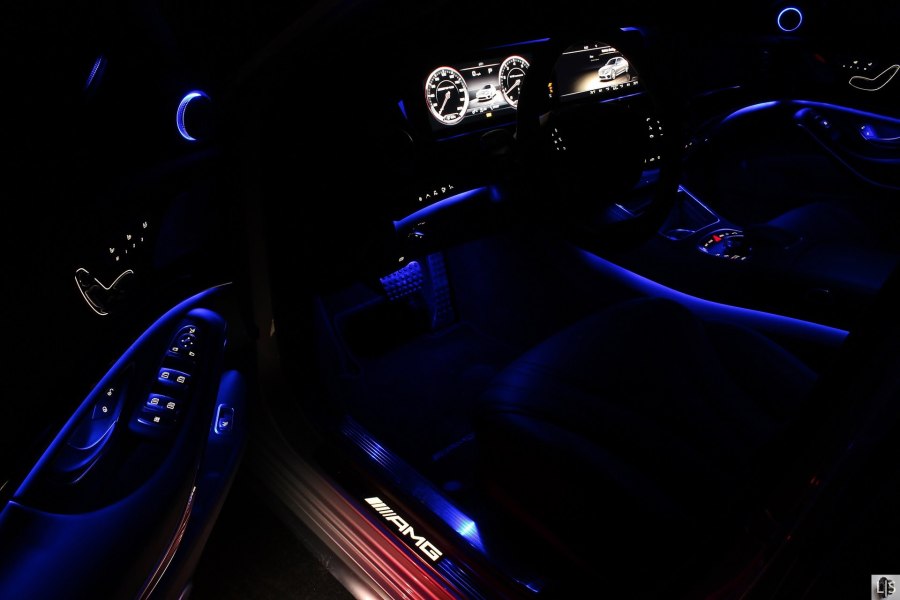 S63 AMG w222 подсветка салона