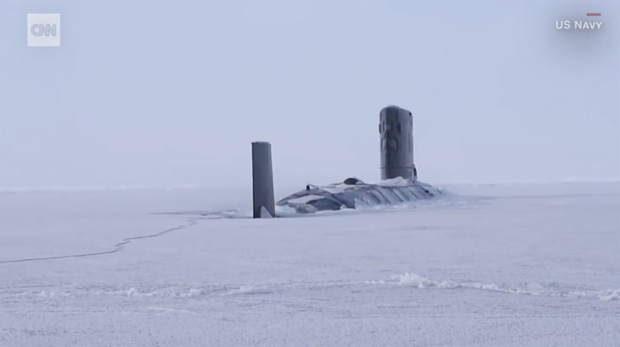 Всплытие подводной лодки к-3 в Арктике