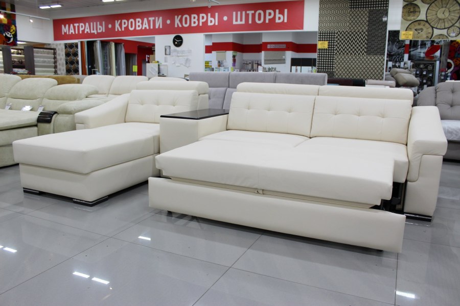 Угловой диван с оттоманкой фабрика комфорт