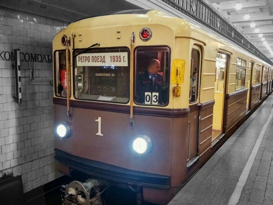Ретропоезд Сокольники метро