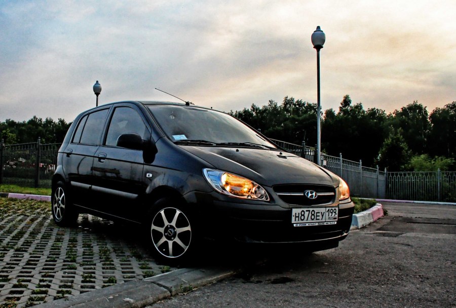 Hyundai Getz черный TECHLINE