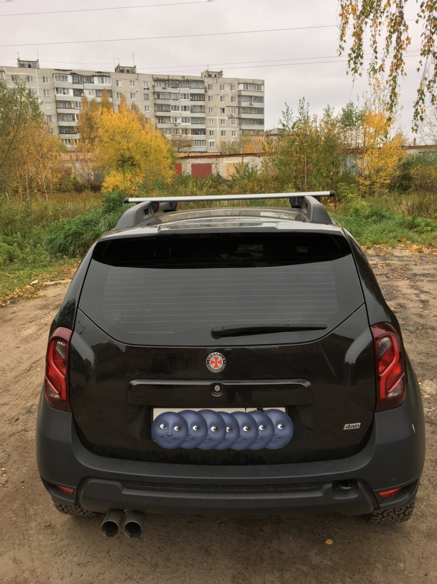 Черный Дастер чистое стекло