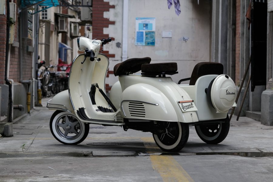 Honda super Cub с коляской