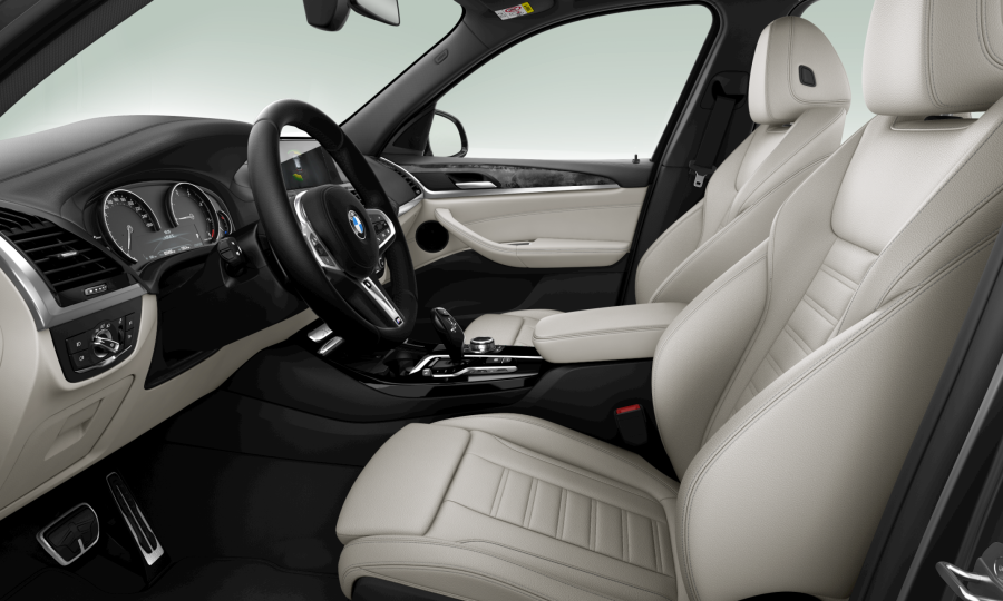 BMW x3 белый салон