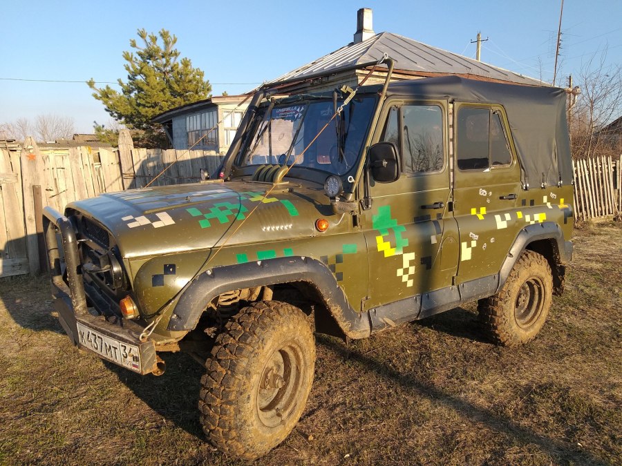 Тент на УАЗ 469 камуфляж