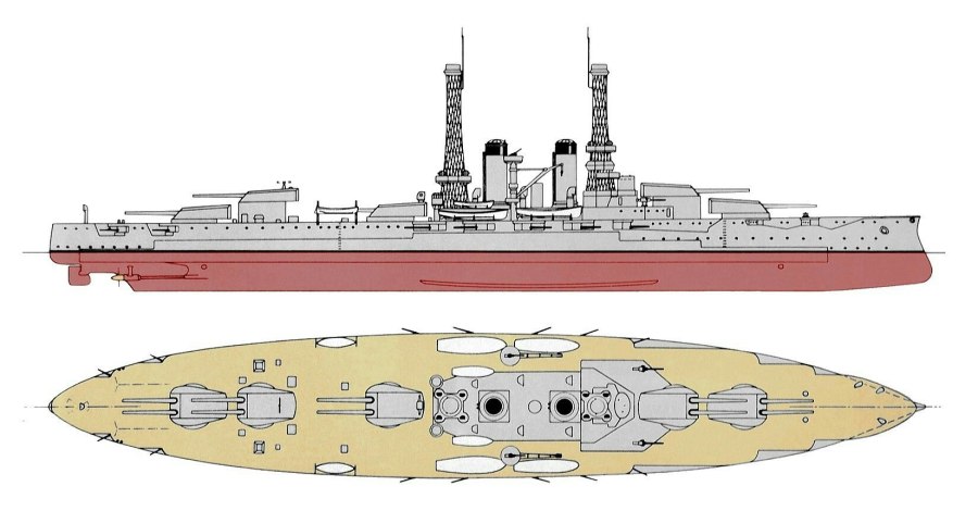 Линкор USS New York BB-34