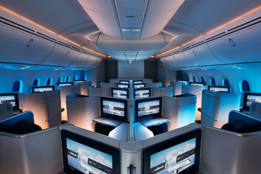 Boeing 787 Dreamliner внутри