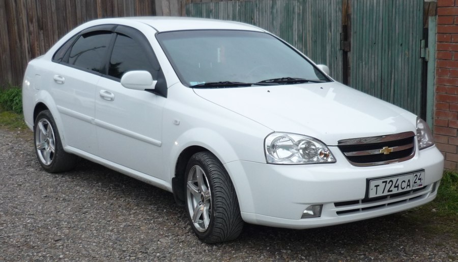 Шевроле Лачетти 2008 белая седан
