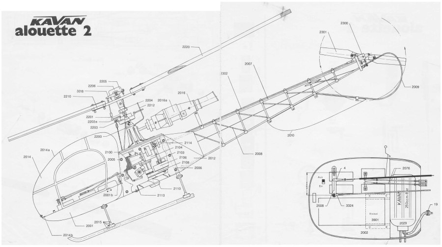 Sa.313b Alouette II чертежи
