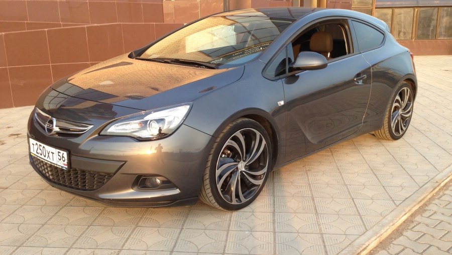 Опель астра серая