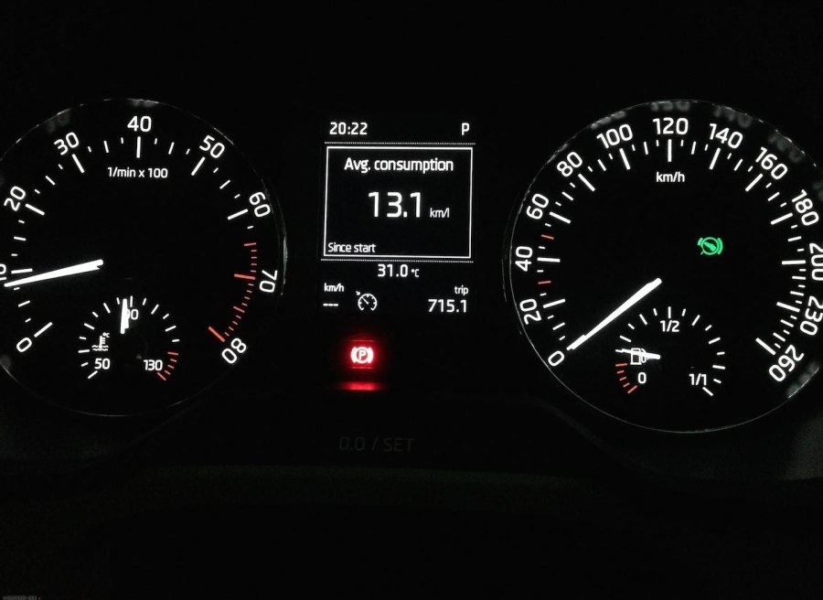 Skoda Octavia приборная панель