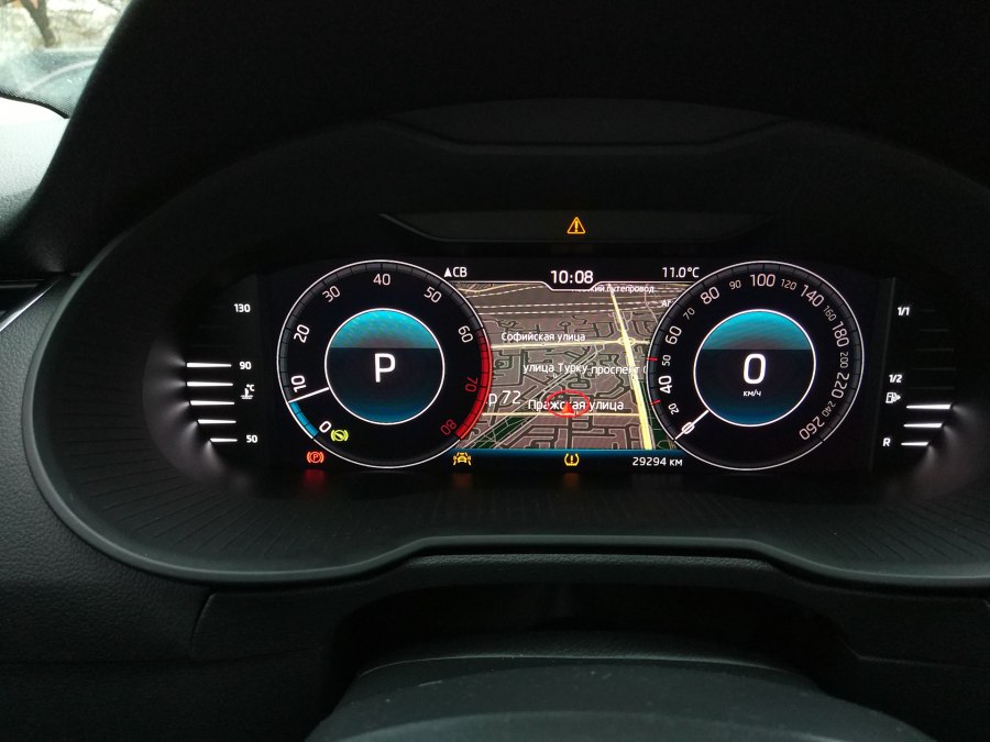 Электронная приборная панель Skoda Octavia a7