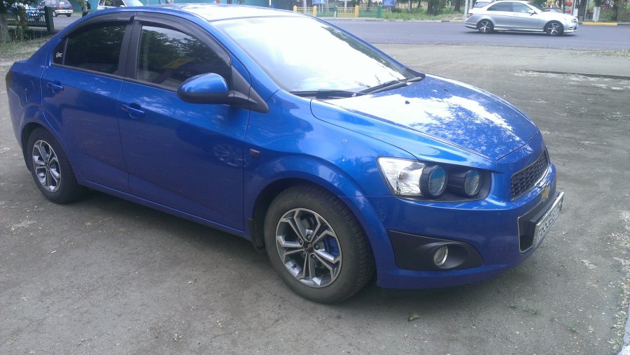 Шевроле Авео 2008 синий