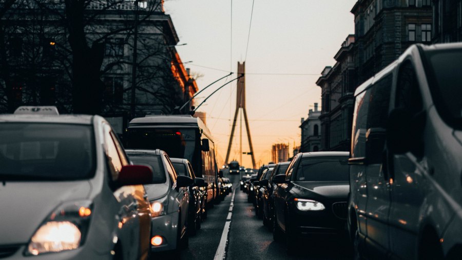 Пробки на дорогах Москвы