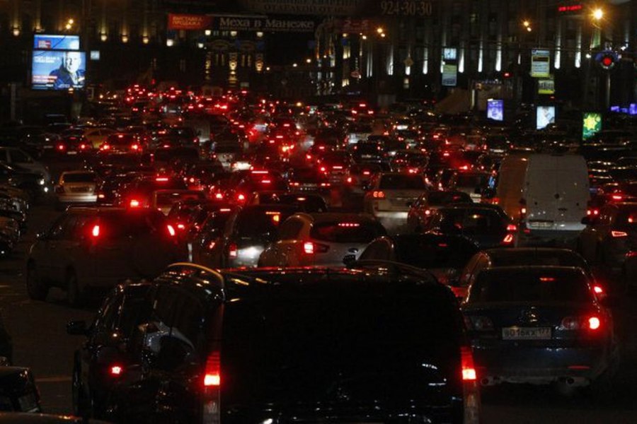 Перекресток пробка Москва