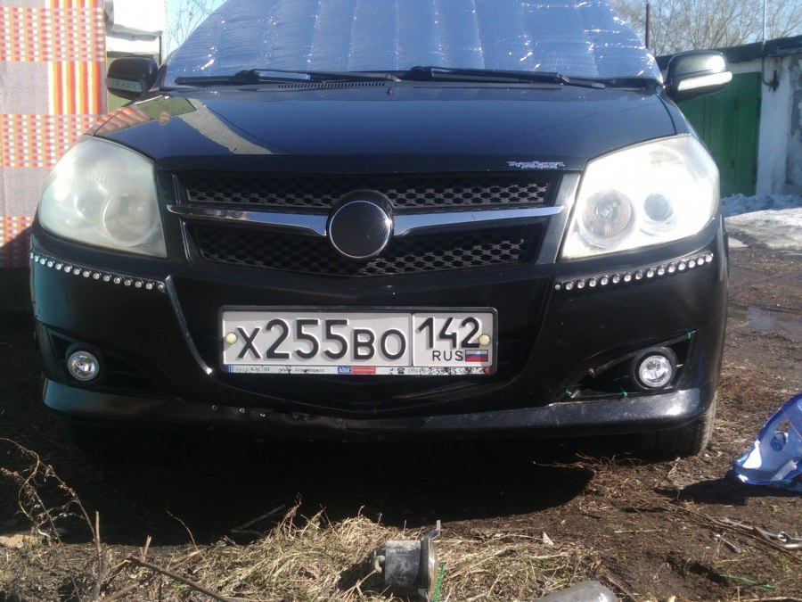 Geely MK крепление туманки