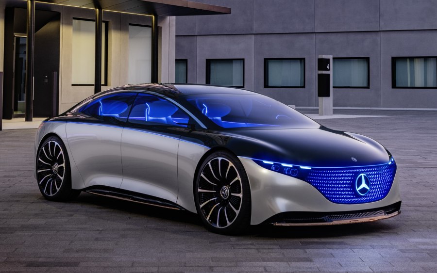 Мерседес Vision EQS 2021