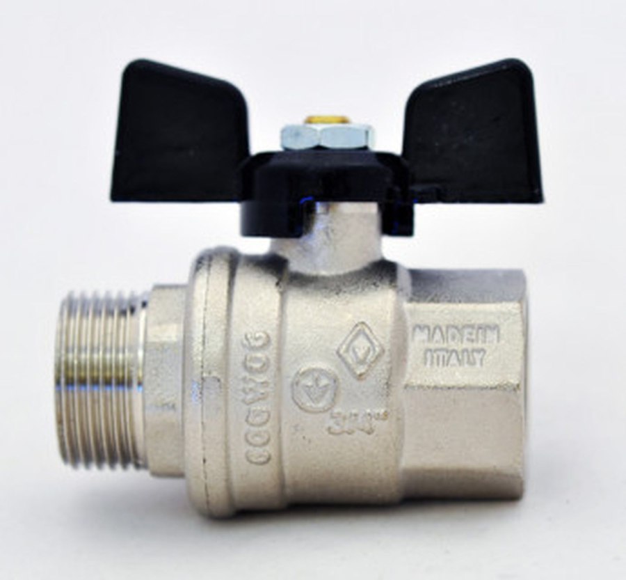 Кран Bugatti 884 aq угловой 1/2-3/4 с функцией Аквастоп