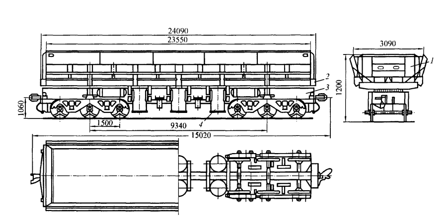 Думпкар 2вс-105 чертежи