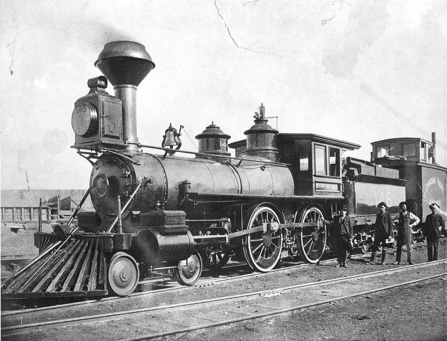 Vintage Canadian Pacific Railway locomotives 1880s