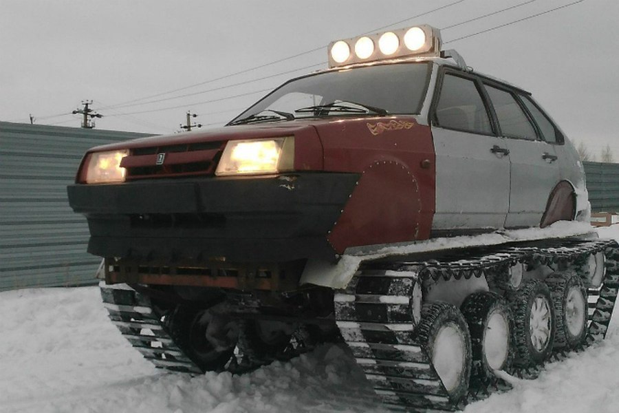 Гусеничный вездеход на базе ВАЗ 2109