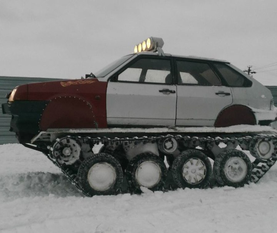 Гусеничный вездеход на базе ВАЗ 2109