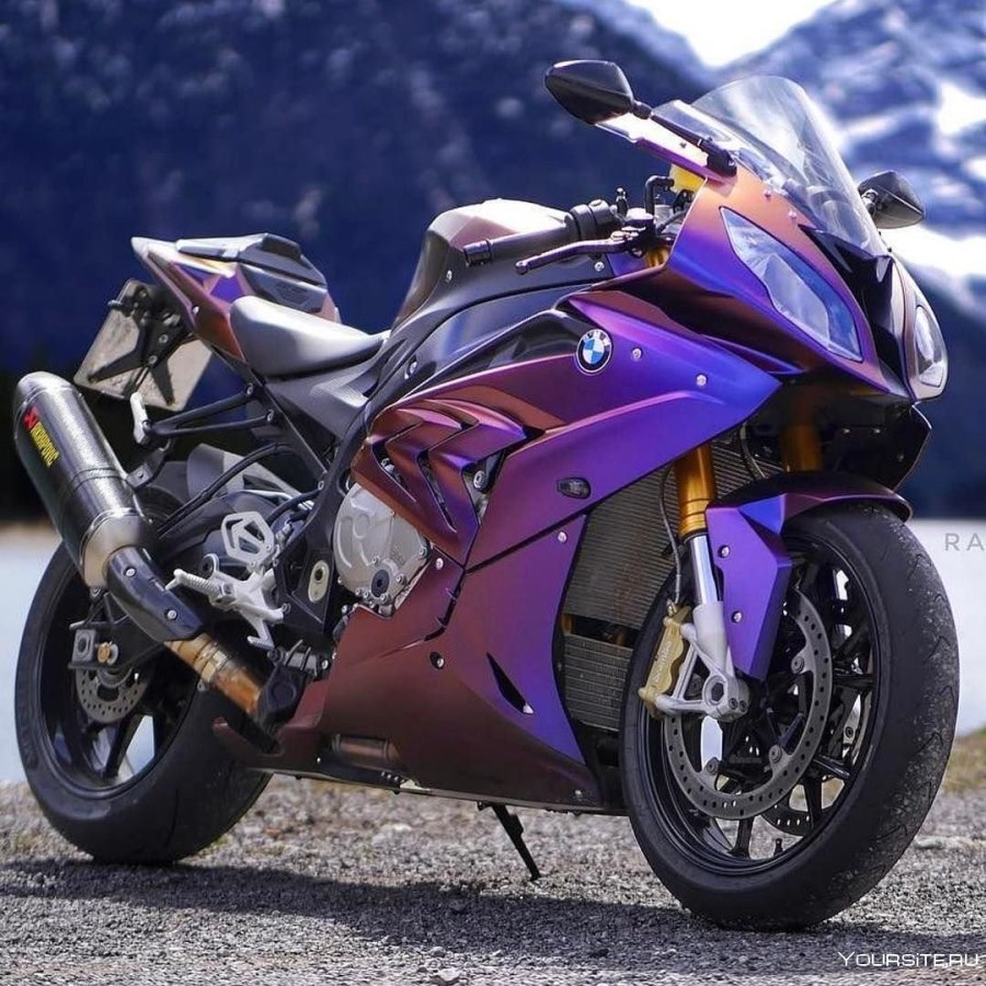 Мотоцикл БМВ 1000rr фиолетовый