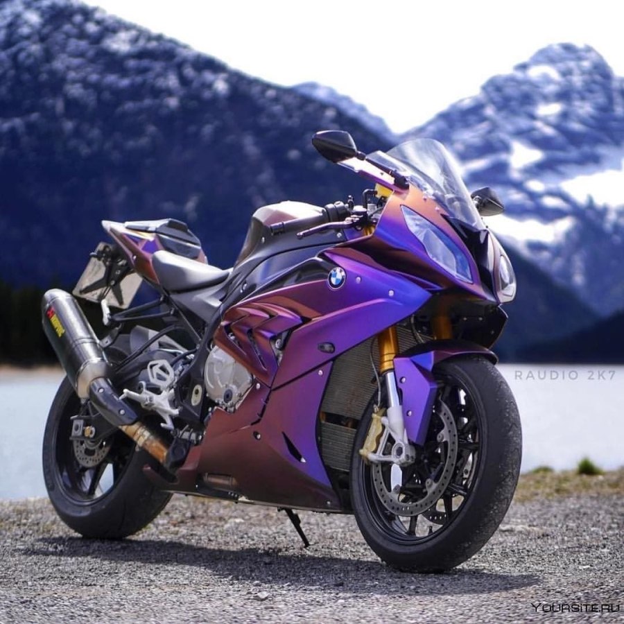 Мотоцикл БМВ 1000rr фиолетовый