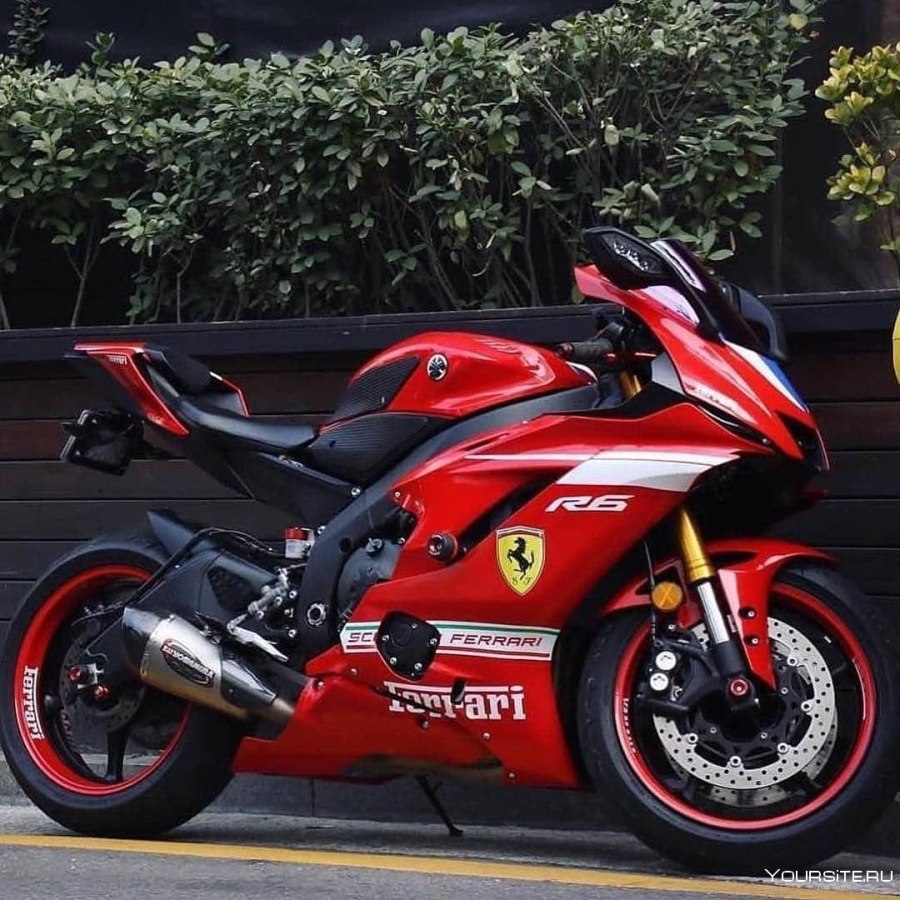 Yamaha r6 красная