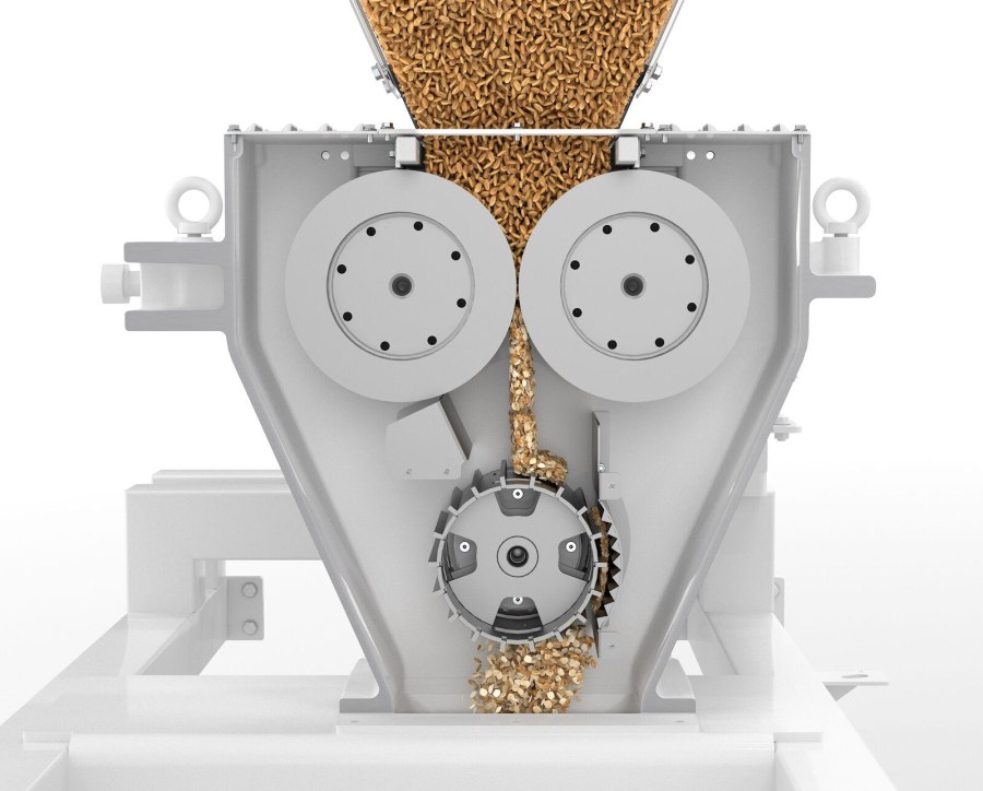 Зерновая горизонтальная дробилка Buhler