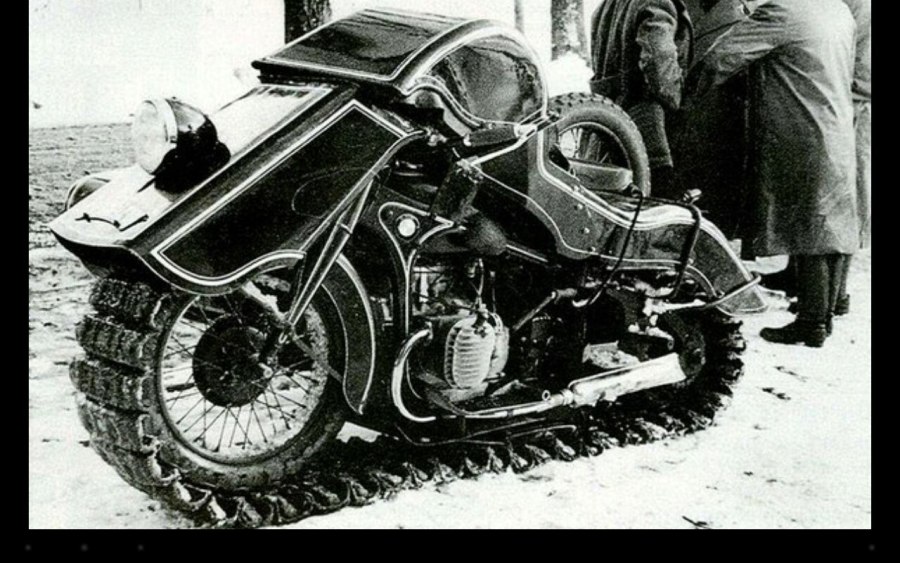 Снегоход BMW Schneekrad 1936