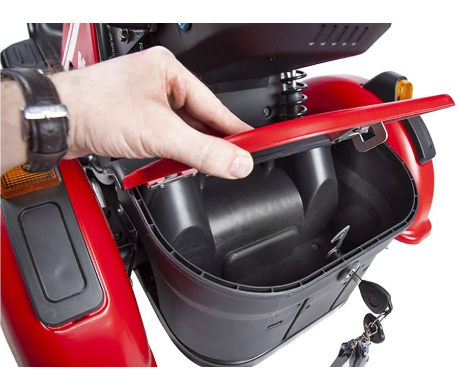 Электротрицикл rutrike Шкипер красный матовый