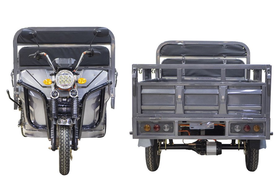 Грузовой электротрицикл rutrike d4 next 1800 60v1500w серый