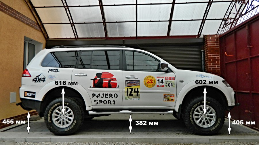 Mitsubishi Pajero Sport 2008 клиренс