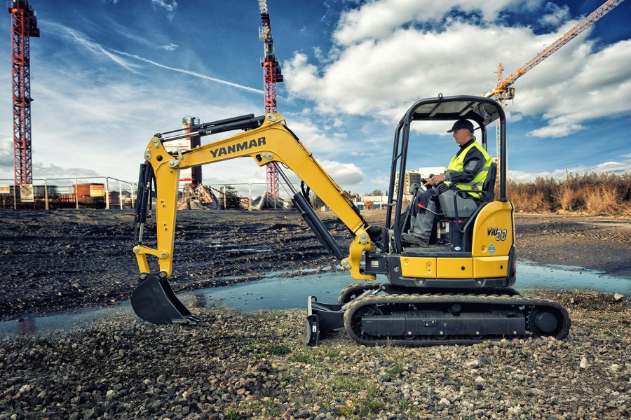 Yanmar b10 экскаватор