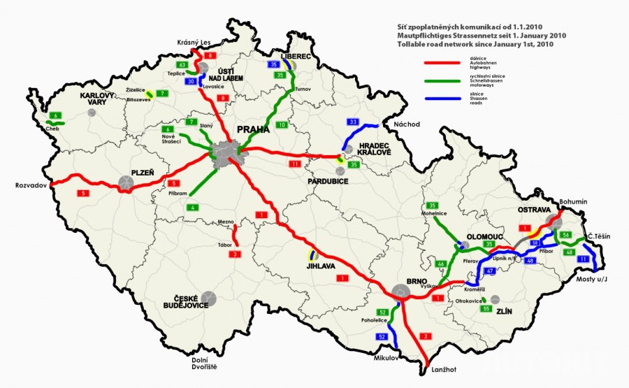 Карта платных дорог Польши
