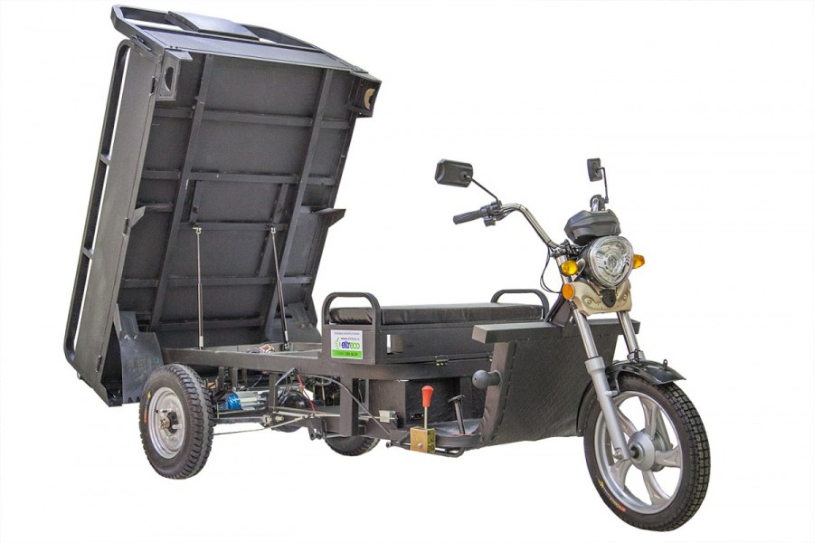 Грузовая электрическая тележка(электротрицикл) e-Toro d5 1200w Gold золотой