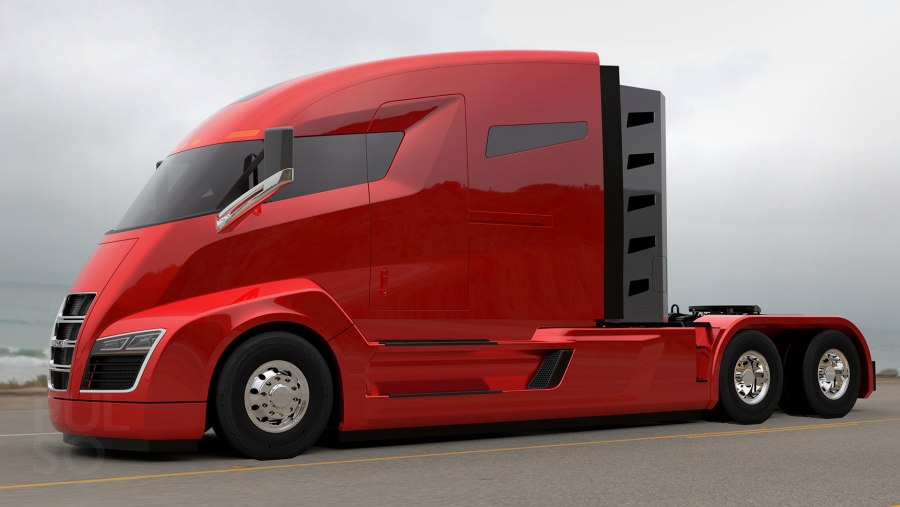 Электрический грузовик Tesla Semi