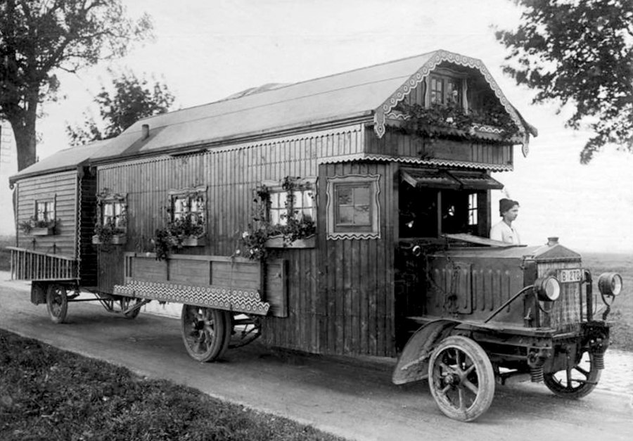 Дом на колёсах в Германии 1922 год