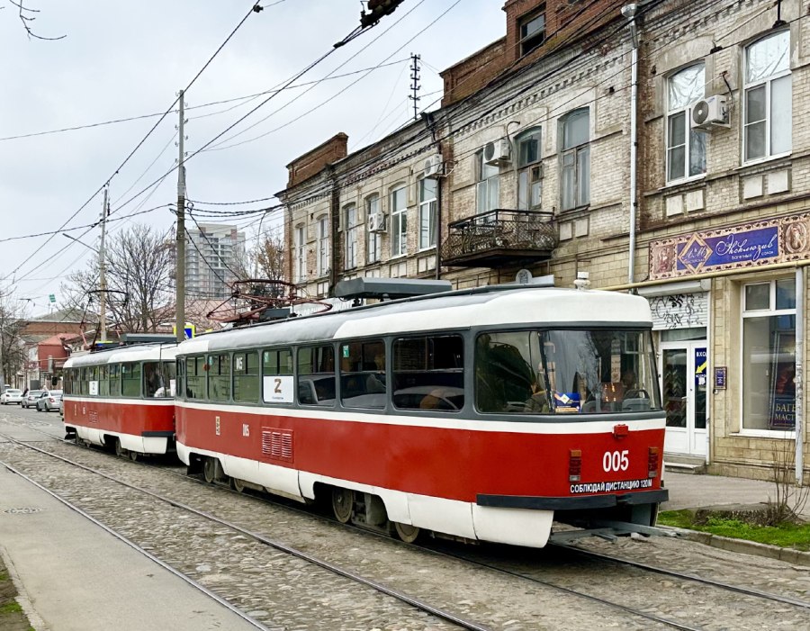 Трамвай Татра в Краснодаре
